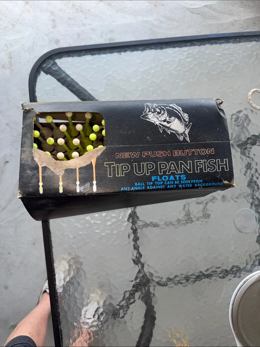 new push button Tip Up Panfish Floats